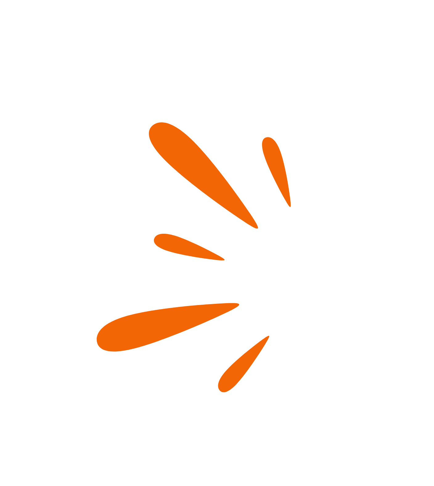 Orange droplets text decoration